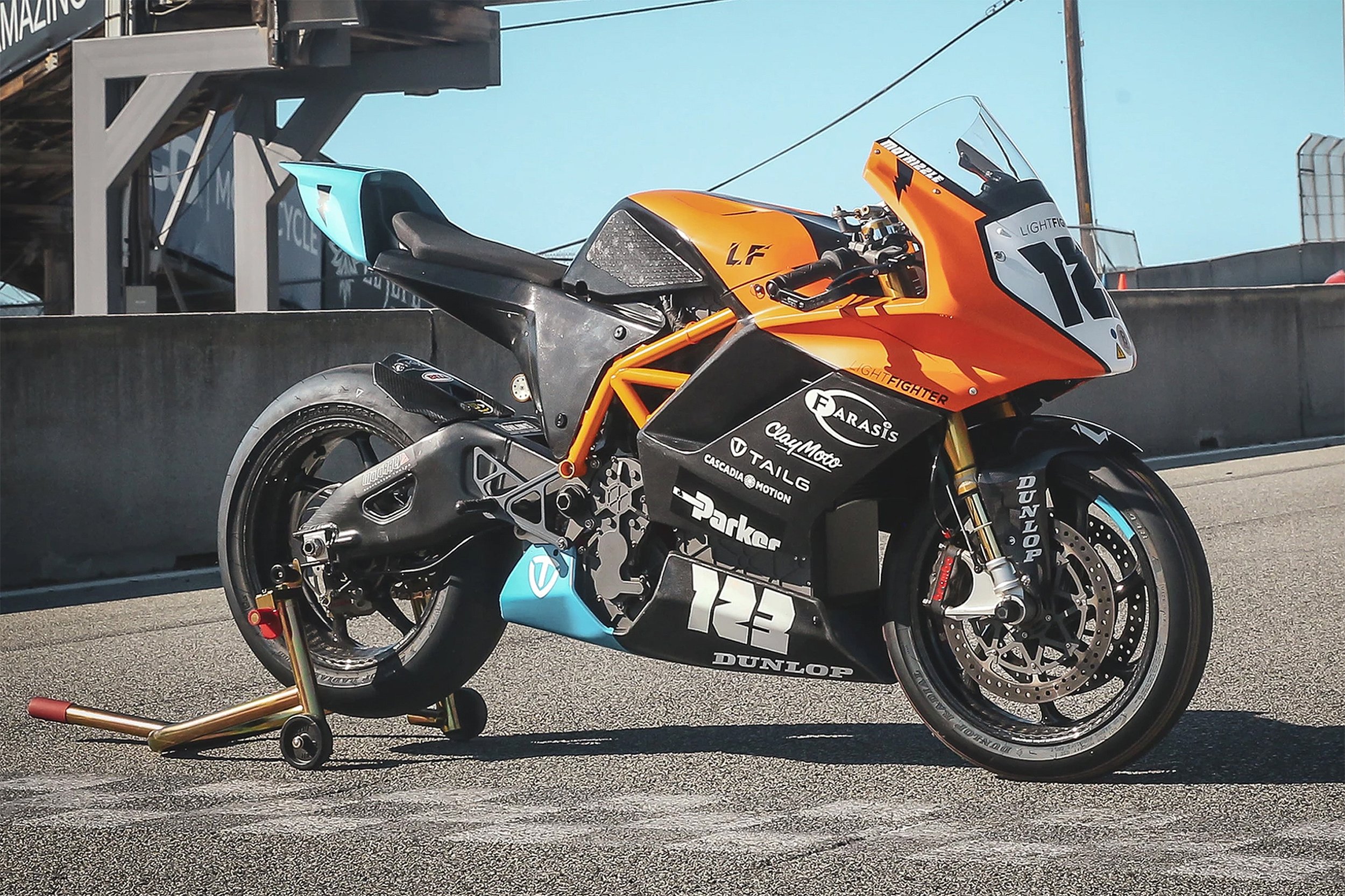 The Lightfighter race bike, side view